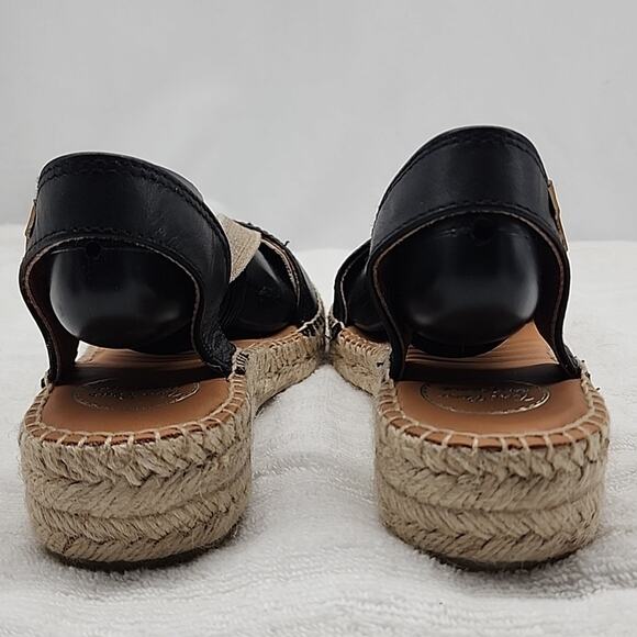 TONI PONS ETNA FLAT LEATHER ELASTIC STRAP ESPADRILLE SANDALS SIZE 9 NWOB - Picture 8 of 16